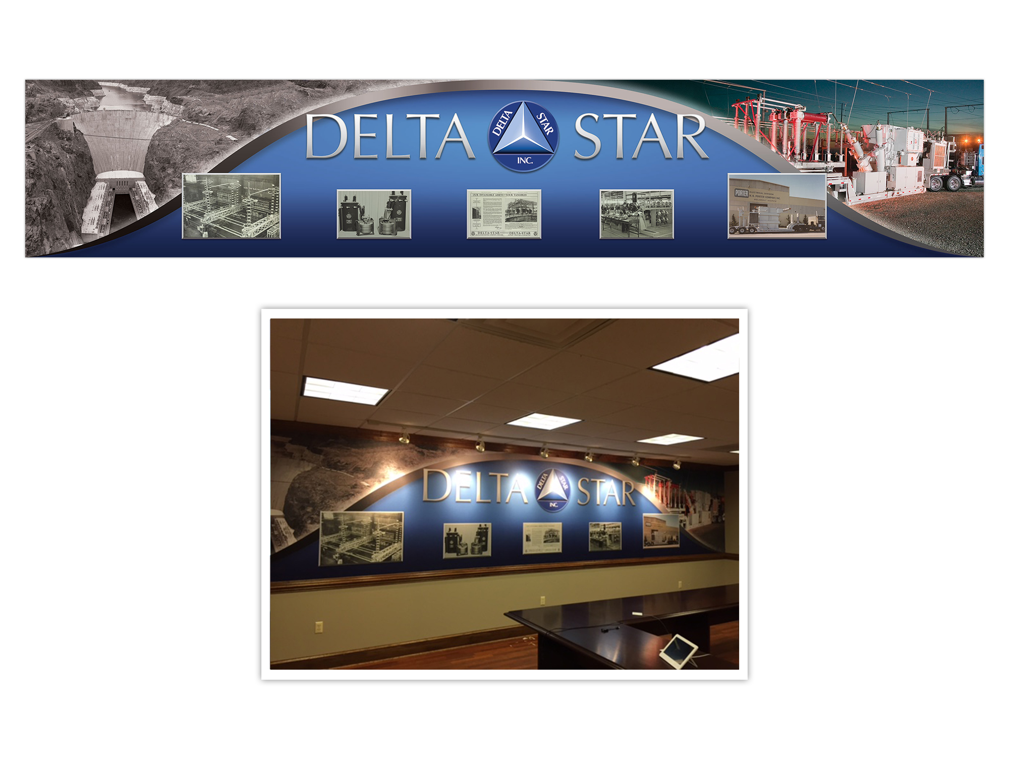 Delta Star for a Wall Display Example B